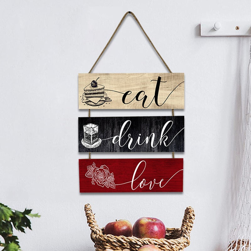 Dining Room Wall Sign Kitchen Door Wall Hanging Sign Hanging Wall Decor - Image 4