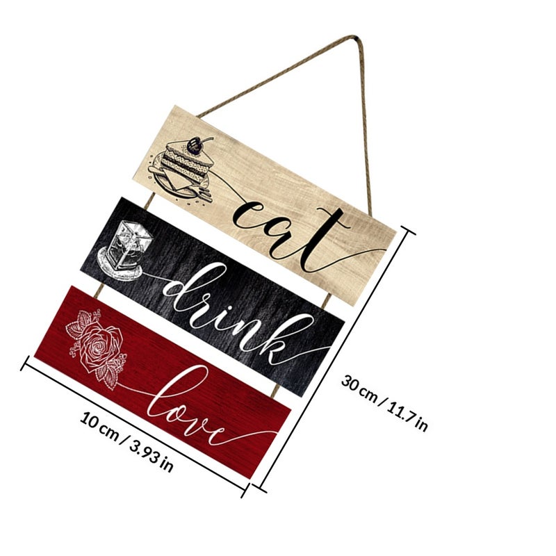 Dining Room Wall Sign Kitchen Door Wall Hanging Sign Hanging Wall Decor - Image 2