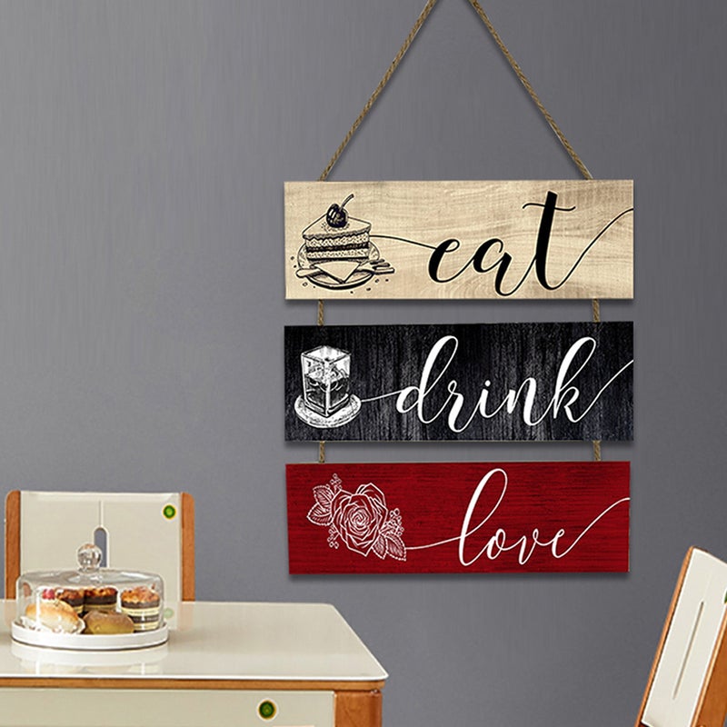 Dining Room Wall Sign Kitchen Door Wall Hanging Sign Hanging Wall Decor - Image 1