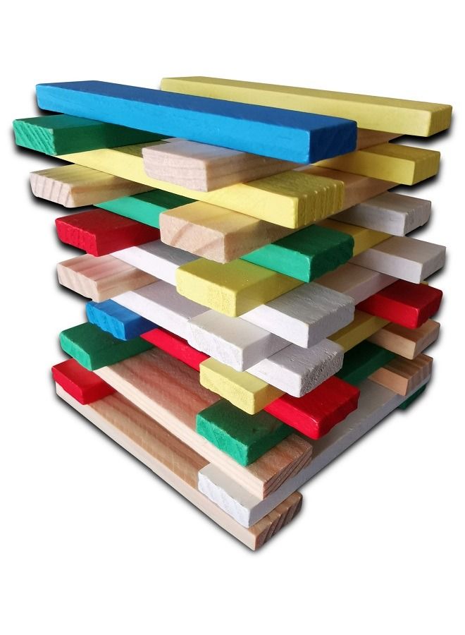 150 قطعة من كتل البناء المعمارية الخشبية - Image 1