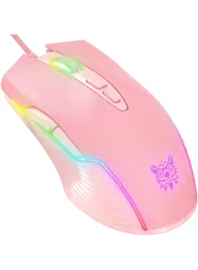 أونيكوما ماوس الألعاب Onikuma CW905 RGB - وردي - Image 1