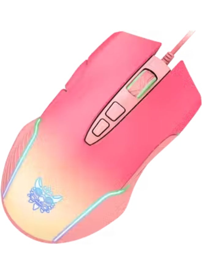 أونيكوما ماوس الألعاب Onikuma CW905 RGB - وردي - Image 3