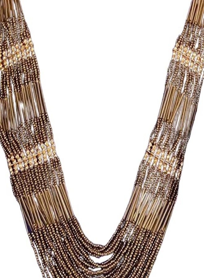 Creative Group Multi layer Golden beads necklace for women & girls. - Image 1