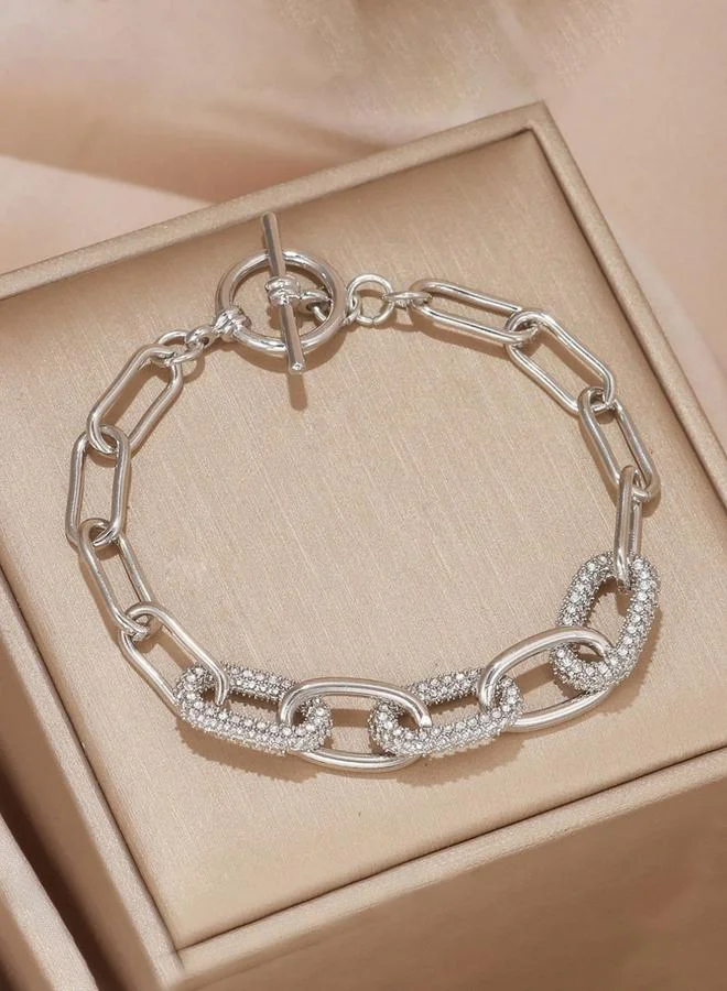 تايك تو أساور سلسلة مرصعة بالراين