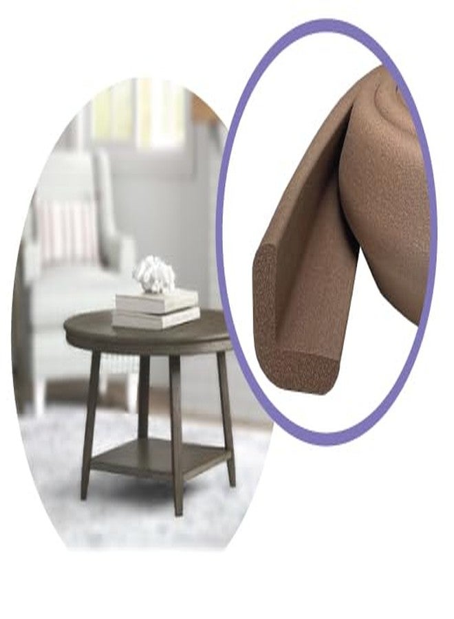 KidKusion Baby Proof Edge Cushion Protector | Made in USA | Foam Rubber Furniture and Fireplace Edge Guard Bumper | Brown | 12 Ft | Tape Included - Image 4