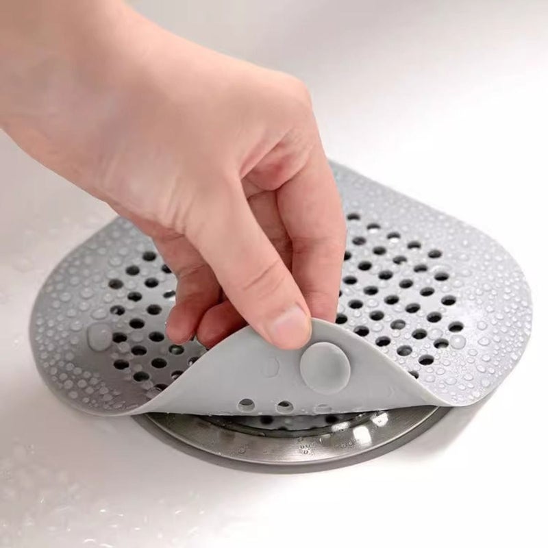 2 Pack Anti Clog Hair Catcher Sink Drain Filter Bathroom Shower Odor Proof Cover - Image 4
