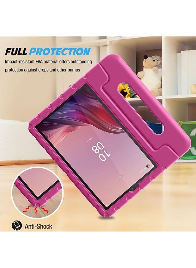 Procases - Kids Case For Lenovo Tab M9 9 Inch 2023 Shockproof Lightweight Kids Friendly Case With Convertible Handle Stand For Girls Boys Children Toddler Baby -Magenta - Image 1