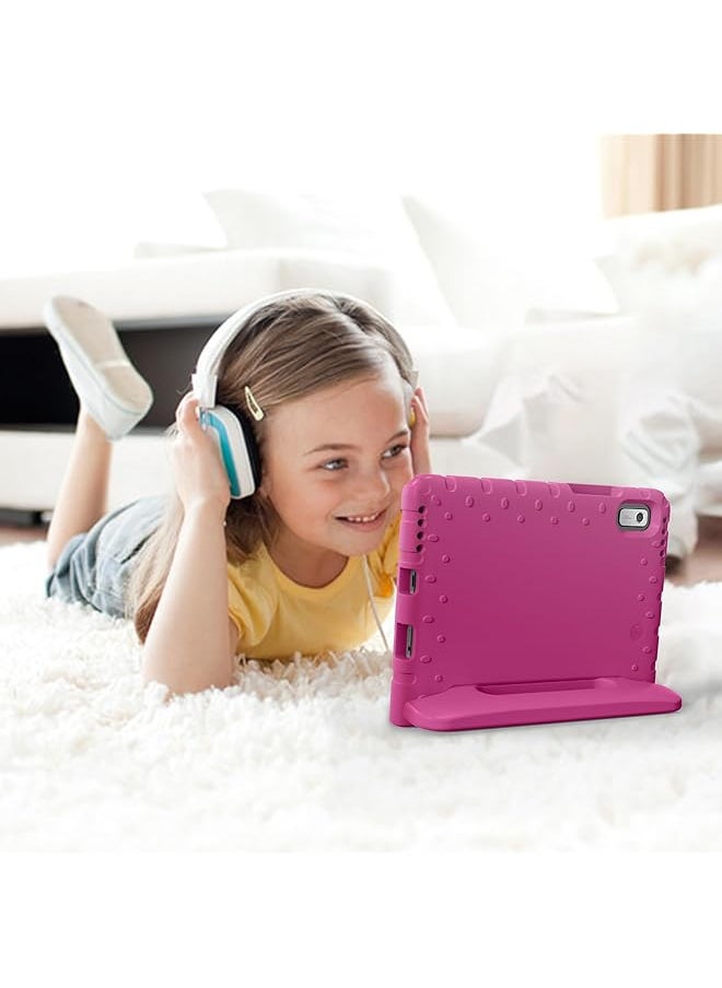 Procases - Kids Case For Lenovo Tab M9 9 Inch 2023 Shockproof Lightweight Kids Friendly Case With Convertible Handle Stand For Girls Boys Children Toddler Baby -Magenta - Image 1