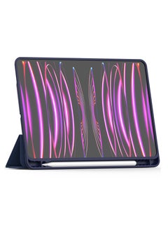 Terra iPad Terra Cover for Apple iPad 10.2/10.5/2017/2019/2020/2021 Air with Smart Pen Holder Slim Smart Cover with Fabric Stand Blue  - Image 2