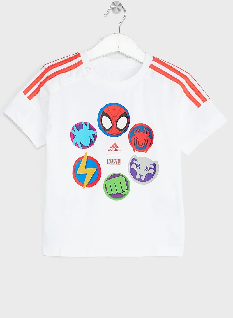 Adidas X Marvel Spider-Man Tee And Shorts Set