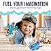 Playbees Light Up Transparent Gear Airplane Kids Bump and Go Autism Toys Colorful Moving Gears with Music and LED Effects Toddler Boy Toys Ages 3 - Image 4