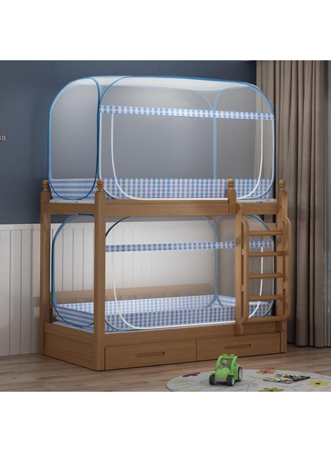 Bluejw Single Bed Mosquito Net Student Dormitory Foldable 0.91.2 Upper And Lower Yurt M Side Door Installation Square Roof Free 1.0 - Image 3