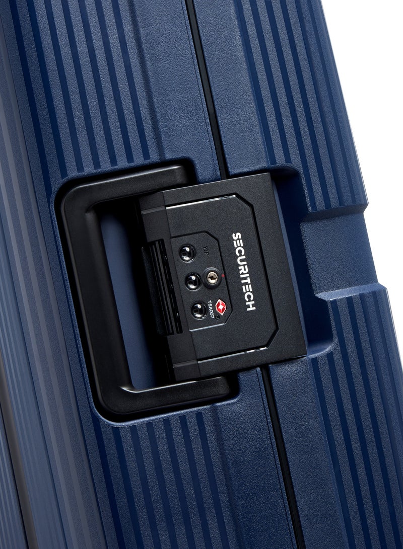 DELSEY Securitech By Delsey Stone Hardcase Double wheel trolley 70cm Navy Medium - Image 3