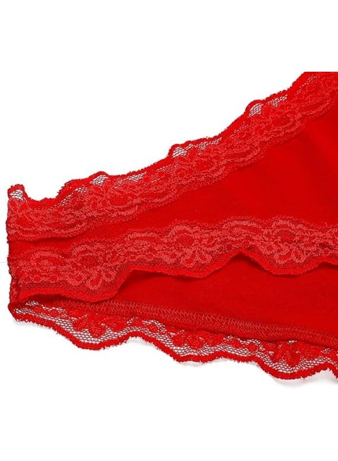 Hanady Women's 3-piece cotton lace panty set, multi-color, comfortable for everyday wear - Image 2