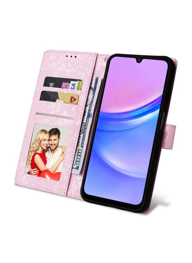 S-TOP Case For Samsung Galaxy A16 5G Bronzing Painting RFID Leather Phone Case - Image 4