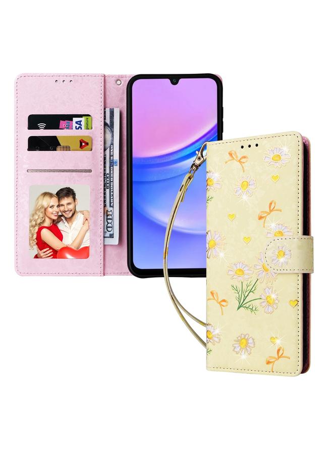 S-TOP Case For Samsung Galaxy A16 5G Bronzing Painting RFID Leather Phone Case - Image 2