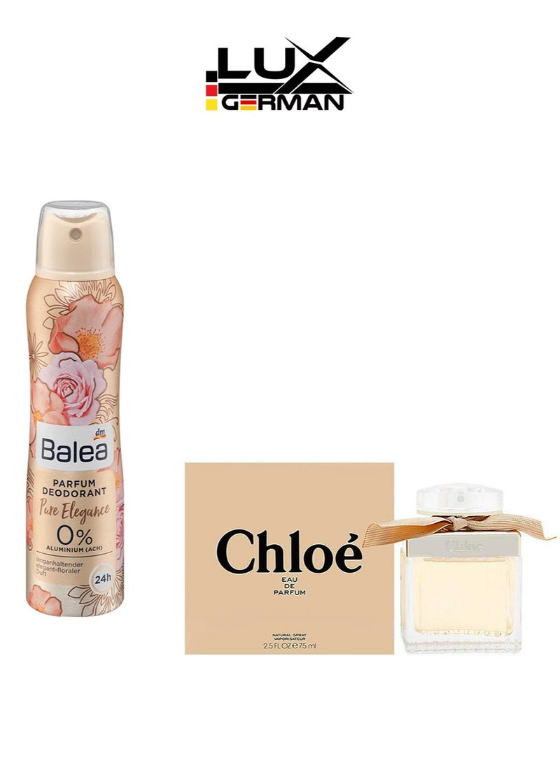 Balea Deodorant Spray Perfume Deodorant Pure Elegance 150 ml