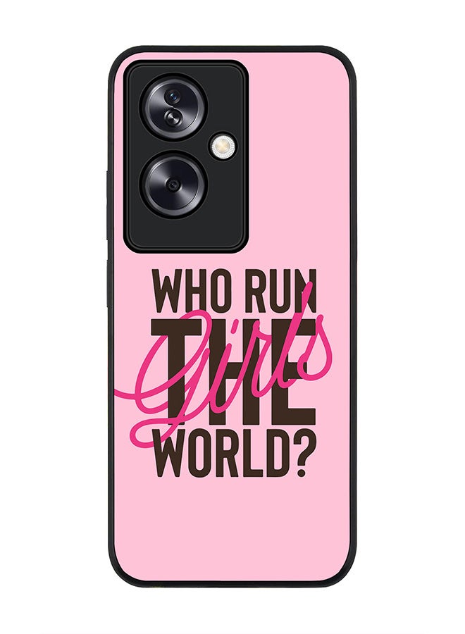 Stylizedd Rugged Black Edge Case for OnePlus Nord N30 SE, Slim fit Soft Case Flexible Rubber Edges Anti Drop TPU Gel Thin Cover - Who run the world? - Image 1