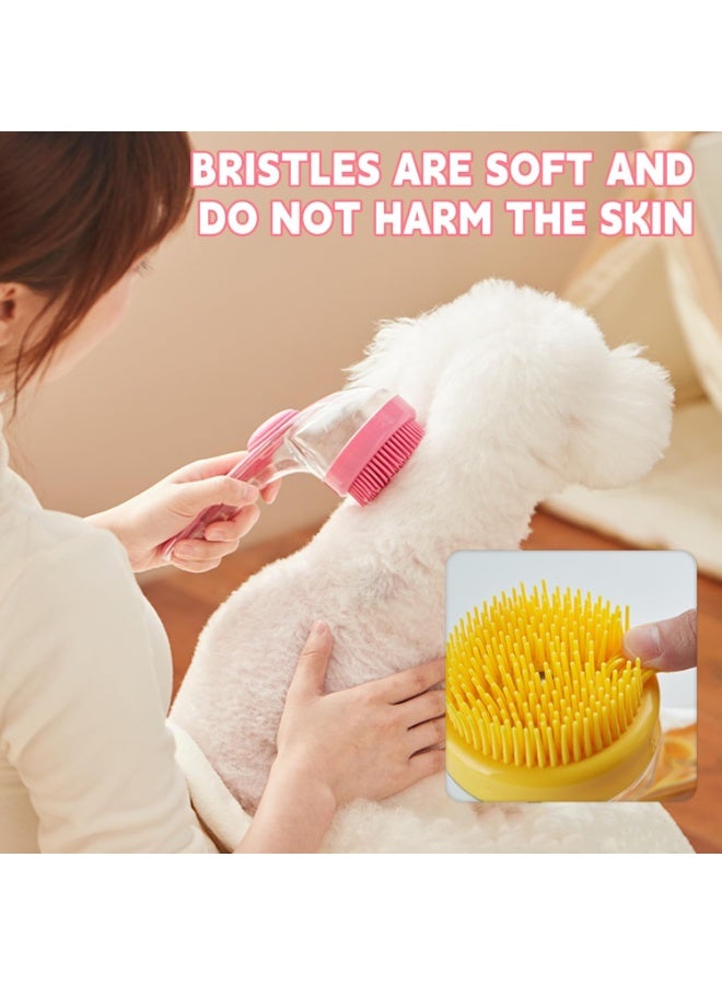 general Pet Bath Brush,Dog Shampoo Brush Bubble Maker,New 2 in 1 Dog Bath Brush with Built-in Shampoo Dispenser,Bathing Dog Grooming Massage Brush for Showering Long and Short Haired Dogs and Cats(blue) - Image 4