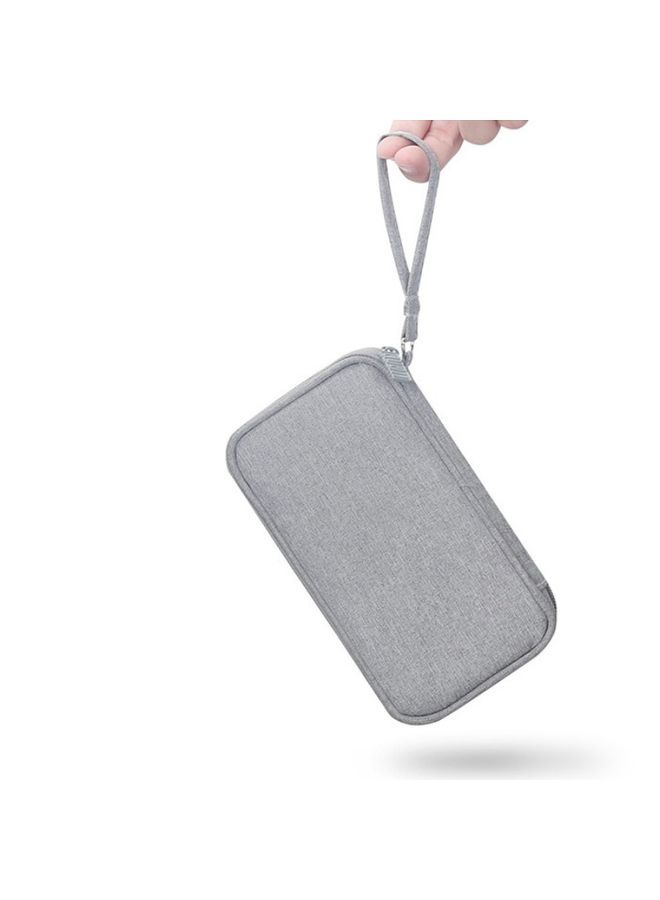 HuHa BUBM Digital Charger USB Data Cable Organizer Storage Bag Earphone Wire Power Bank Travel Case(Gray)  - Image 2