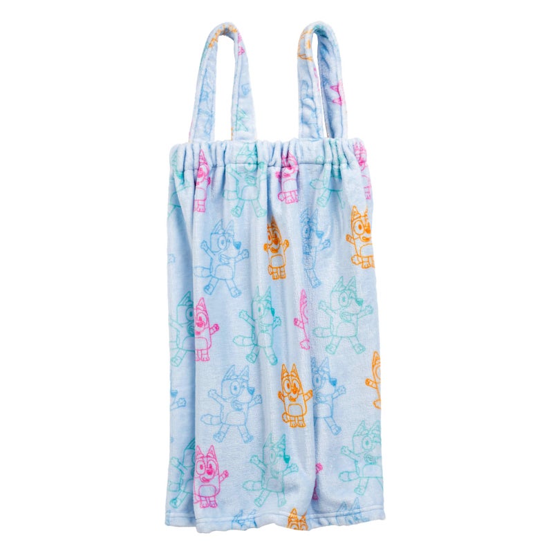 Jay Franco Bluey 3 Piece Spa & Bath Set - Includes Towel Wrap, Loofah & Spa Headband - Kids Bath & Shower Accessories - Image 2