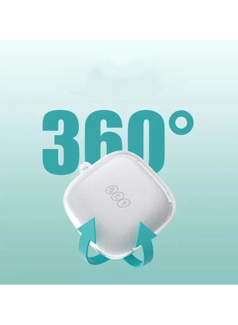 Transparent silicone Case for QCY T13X earphone With keychain&cleaning tools - Image 4