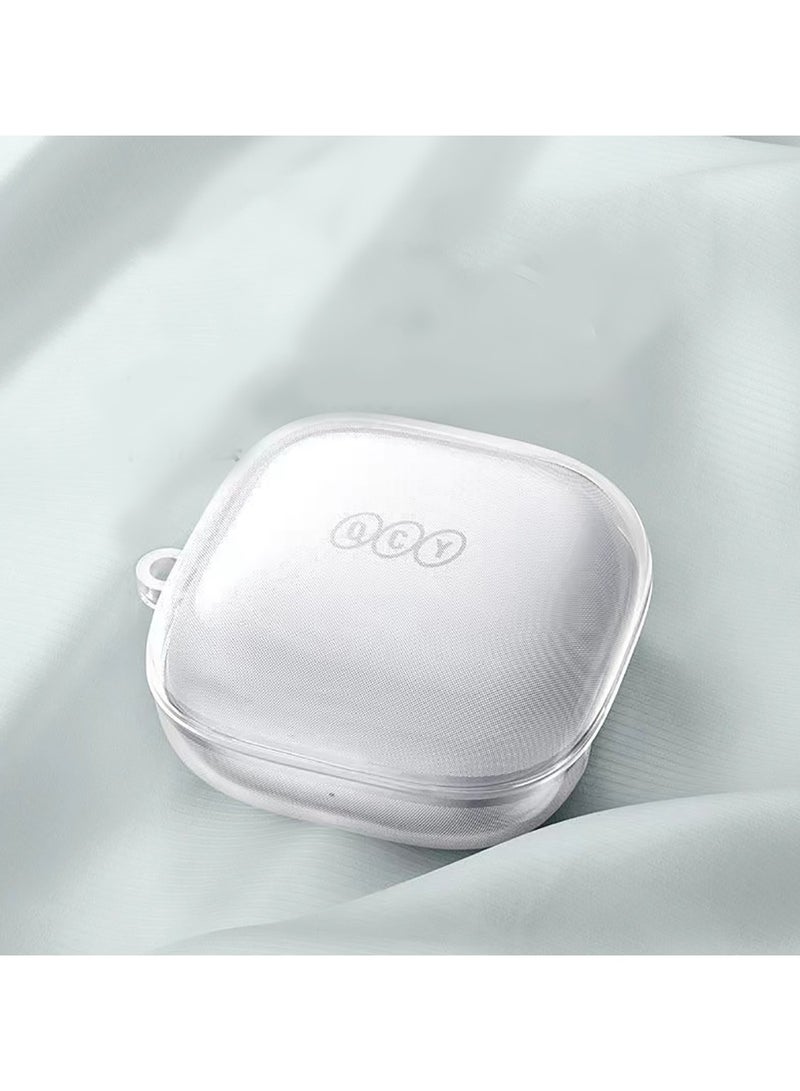 Transparent silicone Case for QCY T13X earphone With keychain&cleaning tools - Image 5