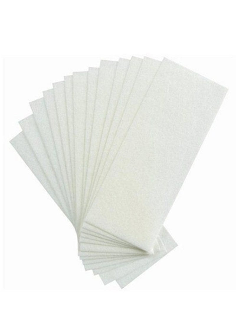 100-Piece Hair Removal Wax Strips White - Image 1