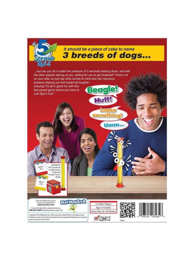 5 Second Rule Game Simple Questions Card Game For Family Fun Party Kids Travel Game Night & Sleepovers Think Fast And Shout Out Answers For Ages 10+ - Image 4