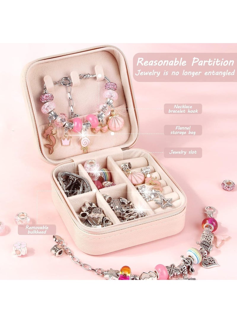 MAOGEDA 68pcs Charm Bracelet Making Kit for Girls, DIY Jewelry Making Kits with Box, Gift for Girls Craft Toys Birthday Holiday for Girls Toys Age 6-12 - Image 3