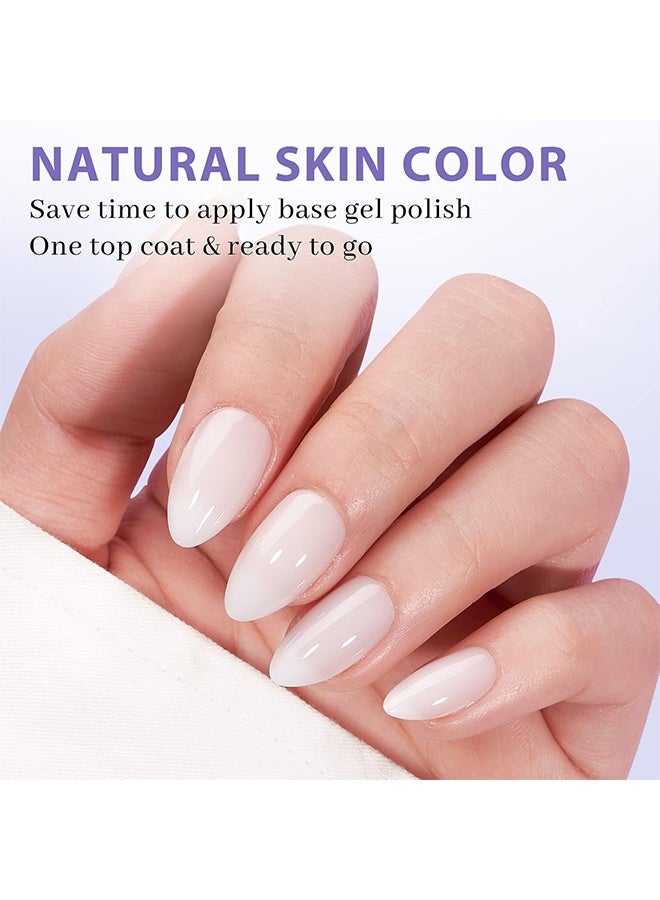 واي جيه 120 قطعة من أطراف الأظافر الصناعية، شكل اللوز، أظافر قابلة للضغط، أظافر كاملة من مادة ABS للنساء، للاستخدام اليومي والحفلات والزيجات (أبيض حليبي) - Image 3