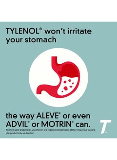 TYLENOL Extra Strength Caplets with 500 mg Acetaminophen, Pain Reliever & Fever Reducer, 24 ct  - Image 5