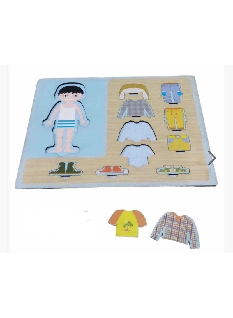 Boys Dress-Up Puzzle Game for Kids - Multi-Color 