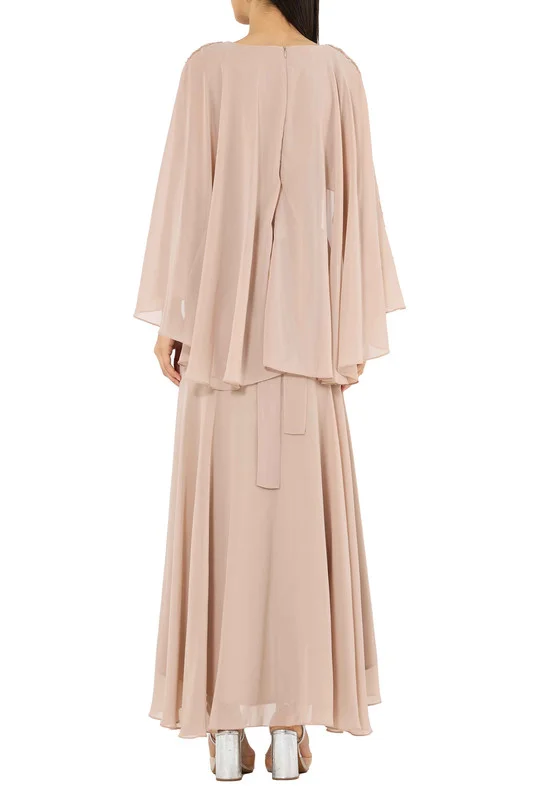 Amri Draped Chiffon Dress