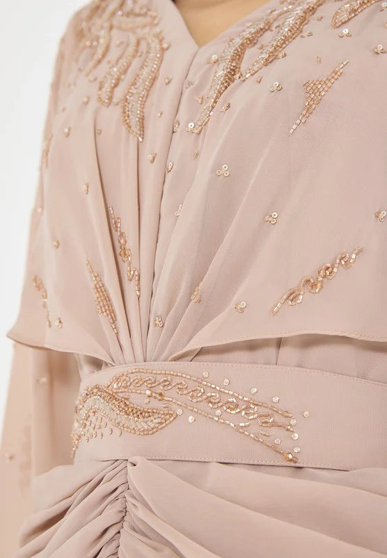 Amri Draped Chiffon Dress