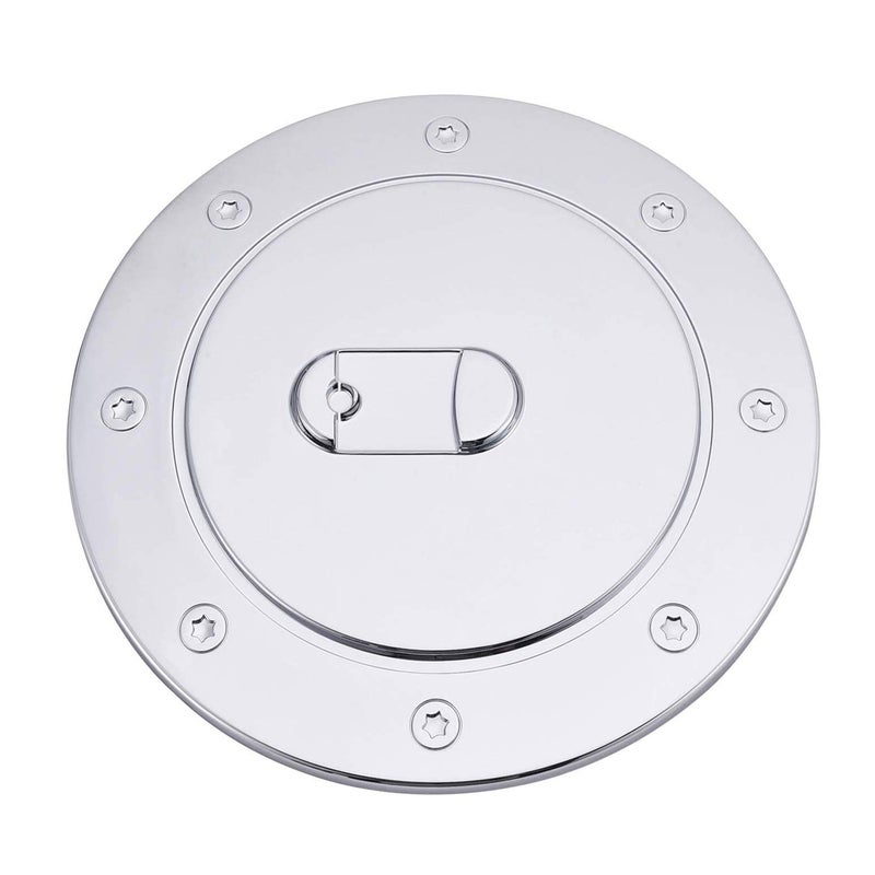 غطاء باب خزان الوقود من MOCW كروم متوافق مع شيفروليه سيلفرادو 1999-2006 سوبربان تاهو GMC سييرا يوك XL كاديلاك