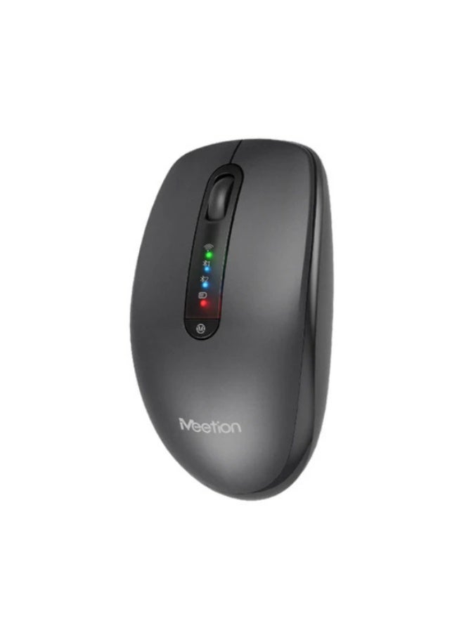 ميشين ماوس Meetion BTM100R لاسلكي صامت وقابل لإعادة الشحن – Steel Gray - Image 3