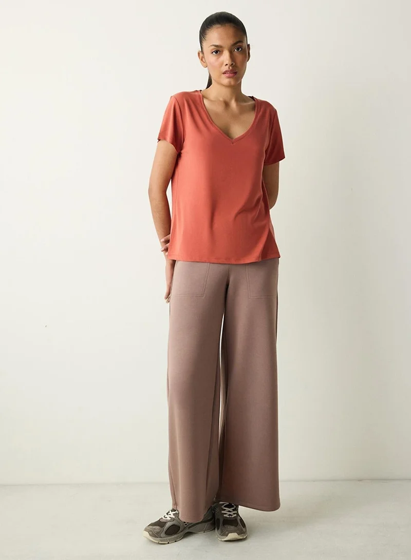 Penti V Neck Regular Fit Modal T-Shirt