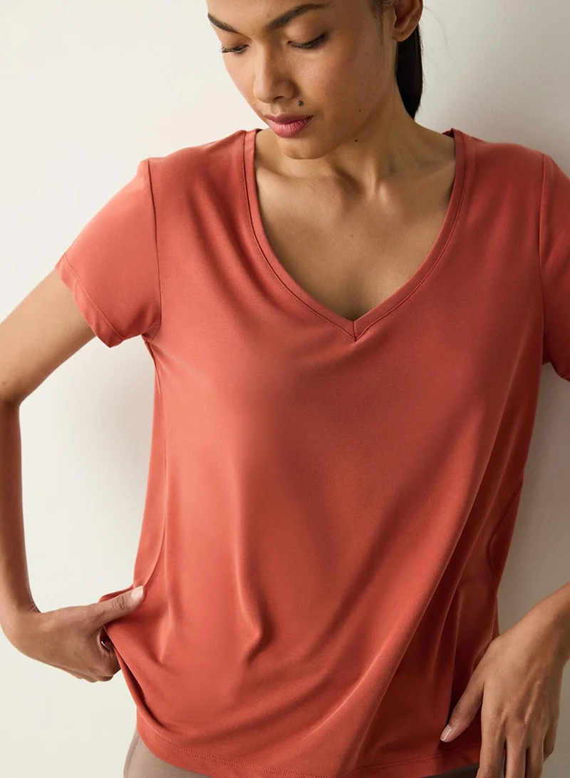 Penti V Neck Regular Fit Modal T-Shirt