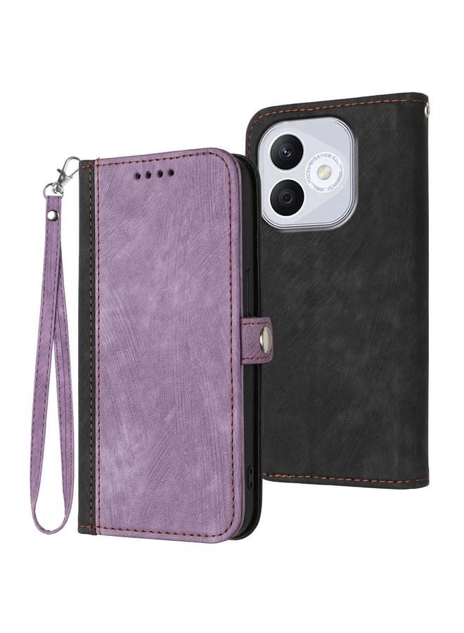 اس-توب جراب هاتف Honor 400 Lite مع مشبك جانبي وحزام يد مزدوج قابل للطي من الجلد - Image 1