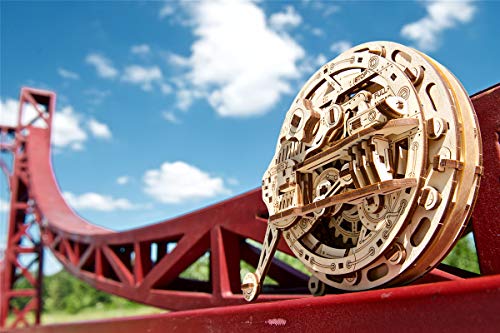 UGEARS Mechanical Monowheel 3D Puzzle Kit Movable Unicycle Wooden Puzzle Craft Set and Thinking Task for Adults 3D Model Kit Made of Wood Idea - Image 5
