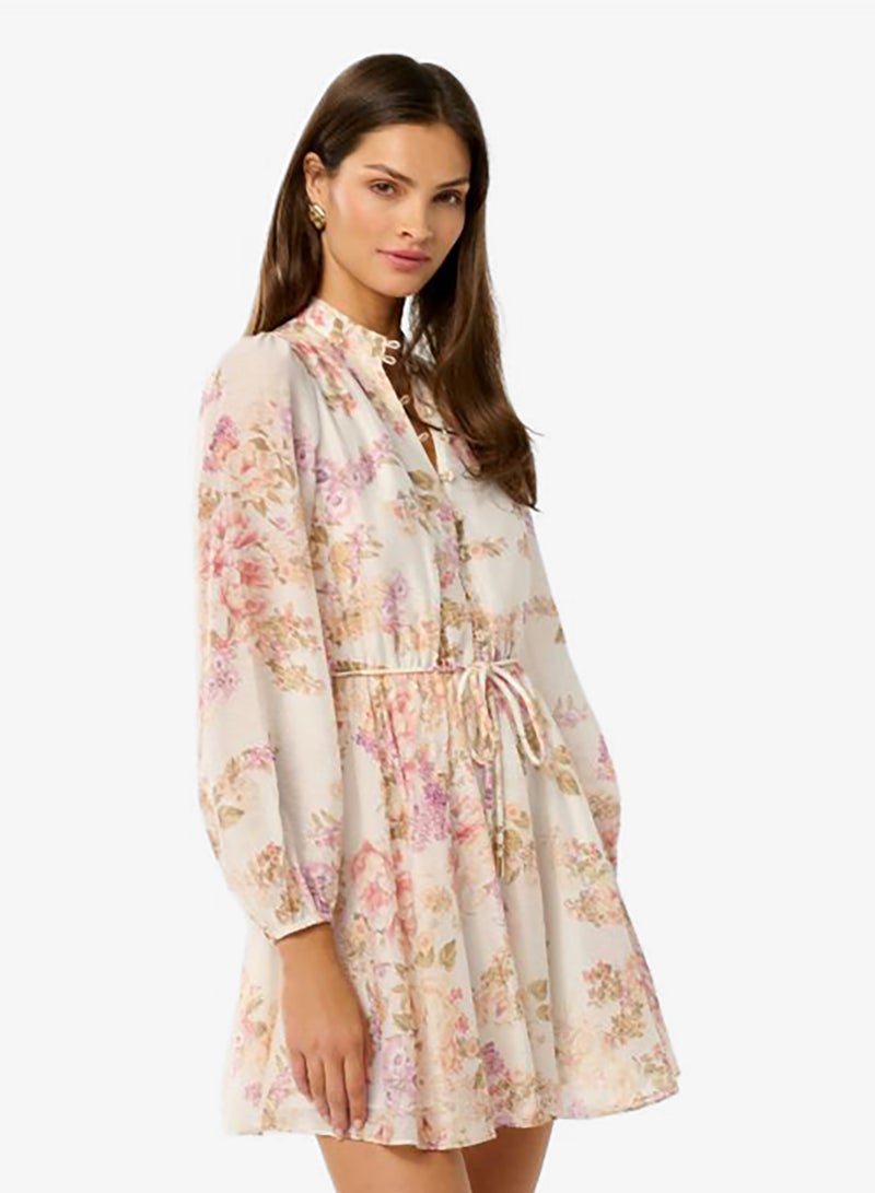 forever new Rhys Tie Waist Long Sleeve Mini Dress - Image 3