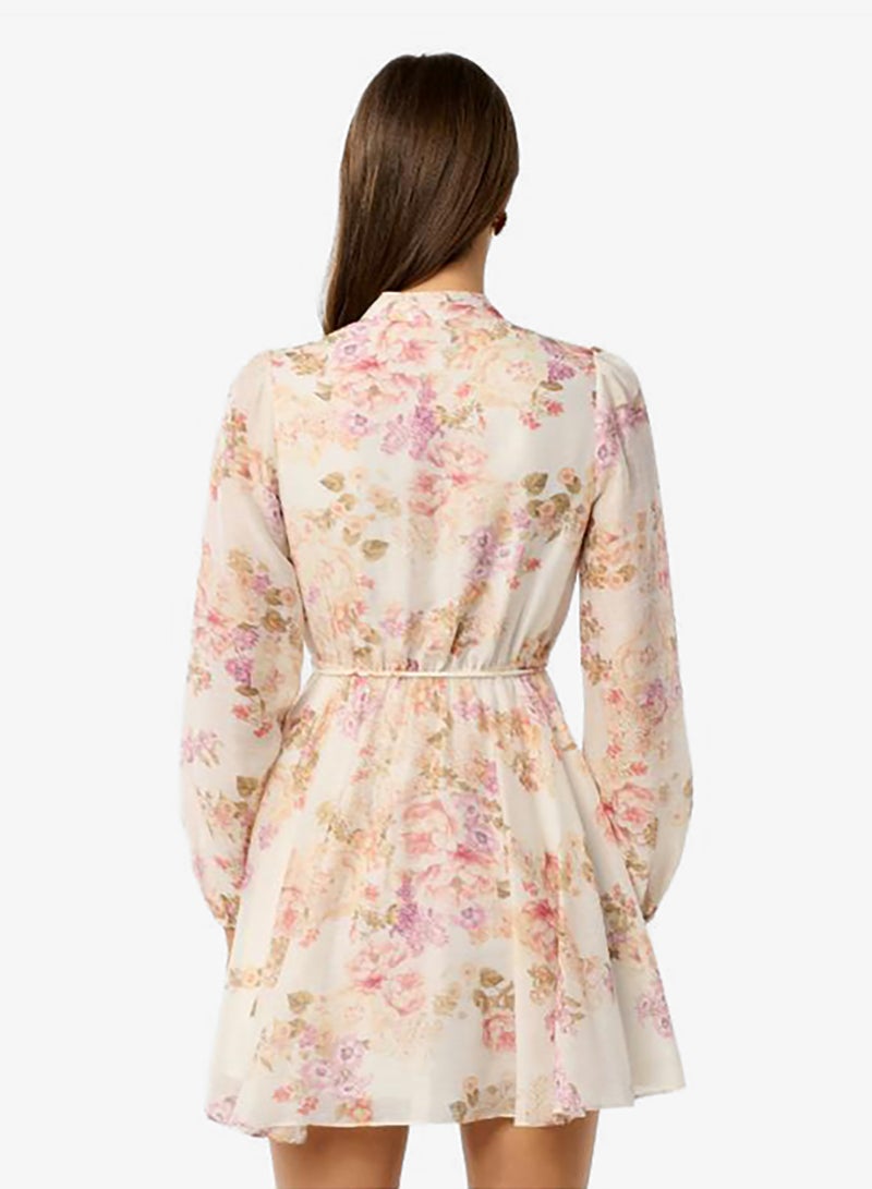 forever new Rhys Tie Waist Long Sleeve Mini Dress - Image 2