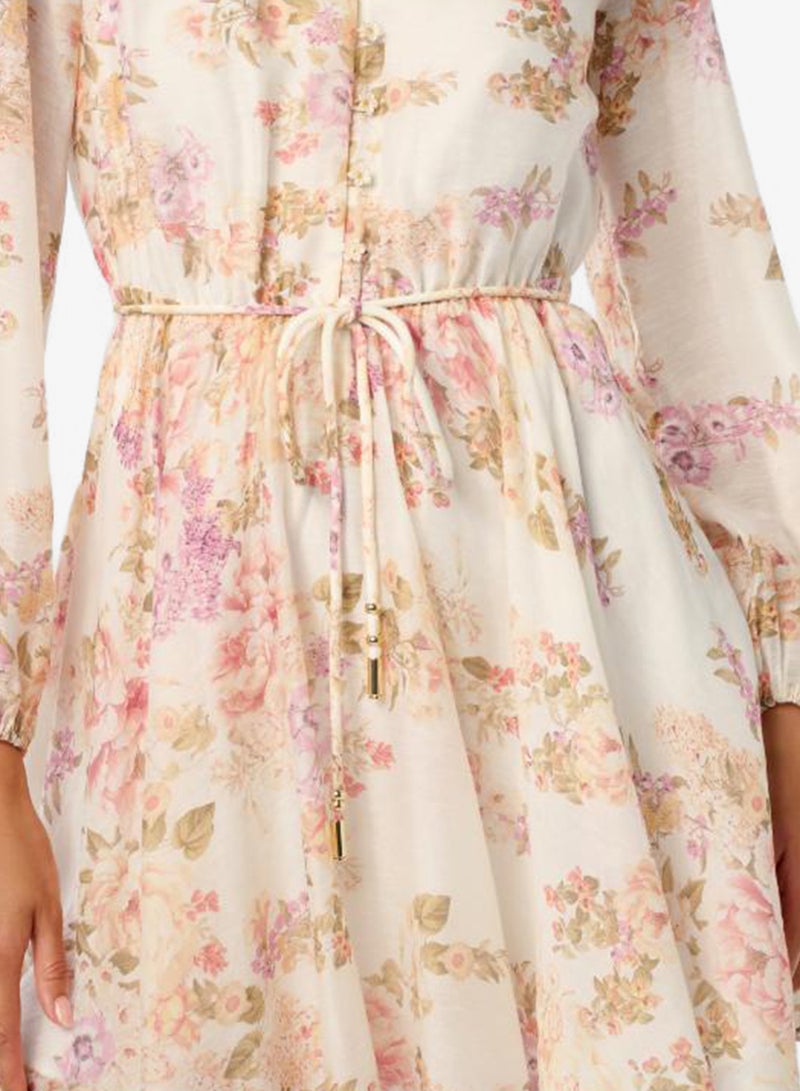 forever new Rhys Tie Waist Long Sleeve Mini Dress - Image 4