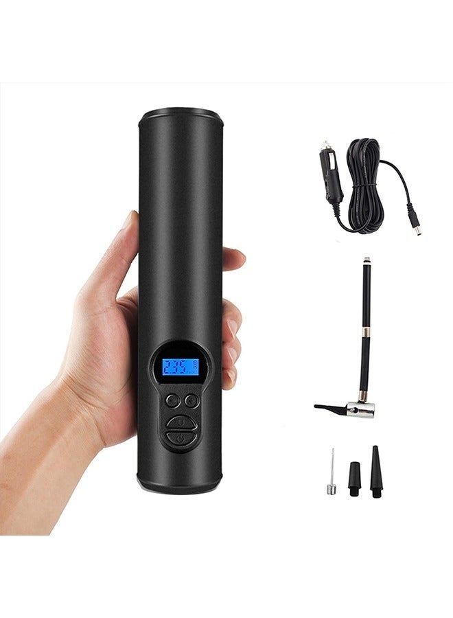 Sakulight Portable Air Compressor Mini Tire Inflator, with Rechargeable Li-ion Battery Digital Gauge LCD Display, for Bicycle Motorcycle Tires Ball and Others - Image 3