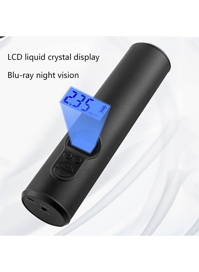 Sakulight Portable Air Compressor Mini Tire Inflator, with Rechargeable Li-ion Battery Digital Gauge LCD Display, for Bicycle Motorcycle Tires Ball and Others - Image 5
