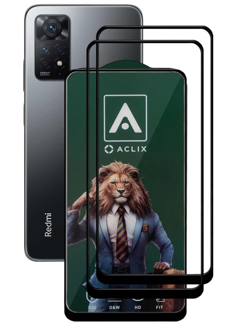 أكاليكس قطعتين، حماية شاشة،  لهاتف شاومي ريدمي نوت 11 برو، جودة ممتازة. - Image 1