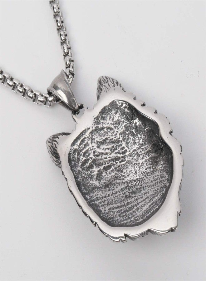 Szxc قلادة Szxc Jewelry بتصميم رأس ذئب، سلسلة مخصصة للأزواج، 20 بوصة + 24 بوصة - Image 4