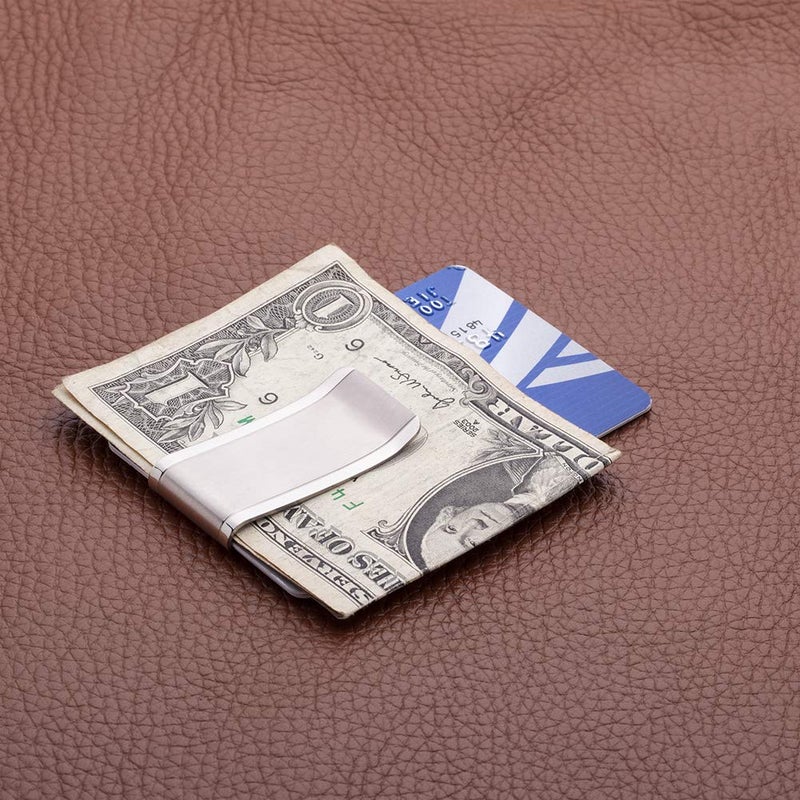 NUBARKO NUBARKO Solid Titanium Money Clip Wallet Credit Card Holder for Men Women Christmas Gifts stocking stuffers Slim Minimalist Cash Holder EDC Tool Graduation Gift for Men Gift for Him  - Image 2
