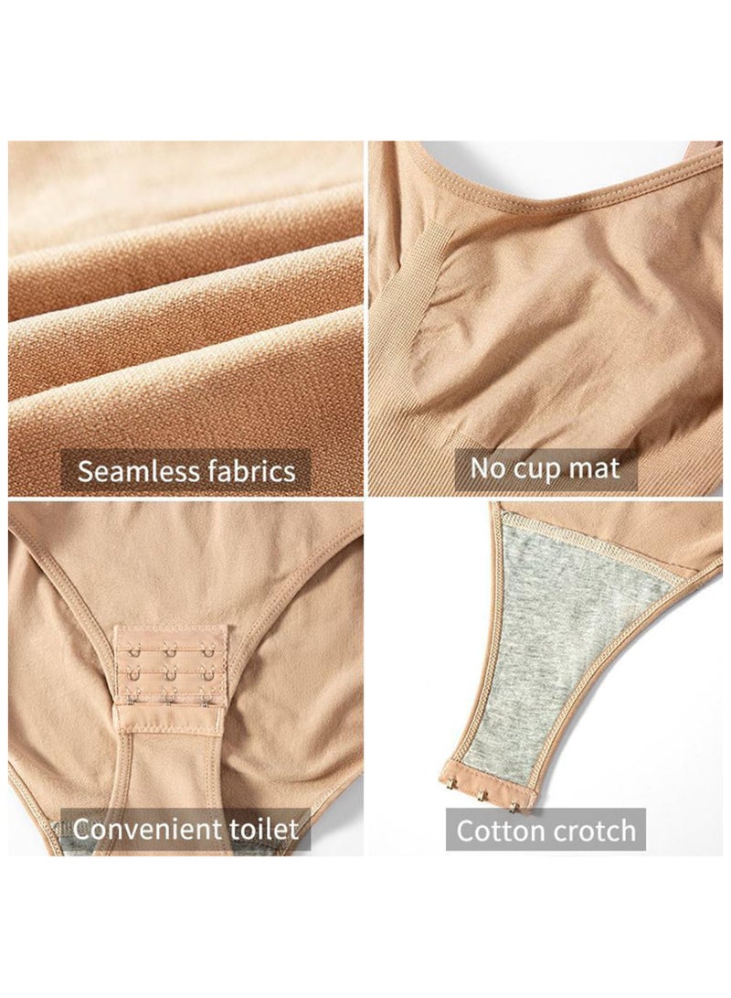 SYOSI Female Bodysuit, Women's Shapewear Bodysuit, Sculpting Snatched Waist Snatched Shapewear Bodysuit, Sexy Tummy Control Body Shaper, Seamless Shapewear Bodysuit, Body Shaper Tank Top - Image 4